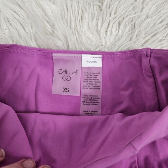 Calia By Carrie Underwood Bikini Bottom XS Purple High Rise Power Sculpt - Picture 3 of 4